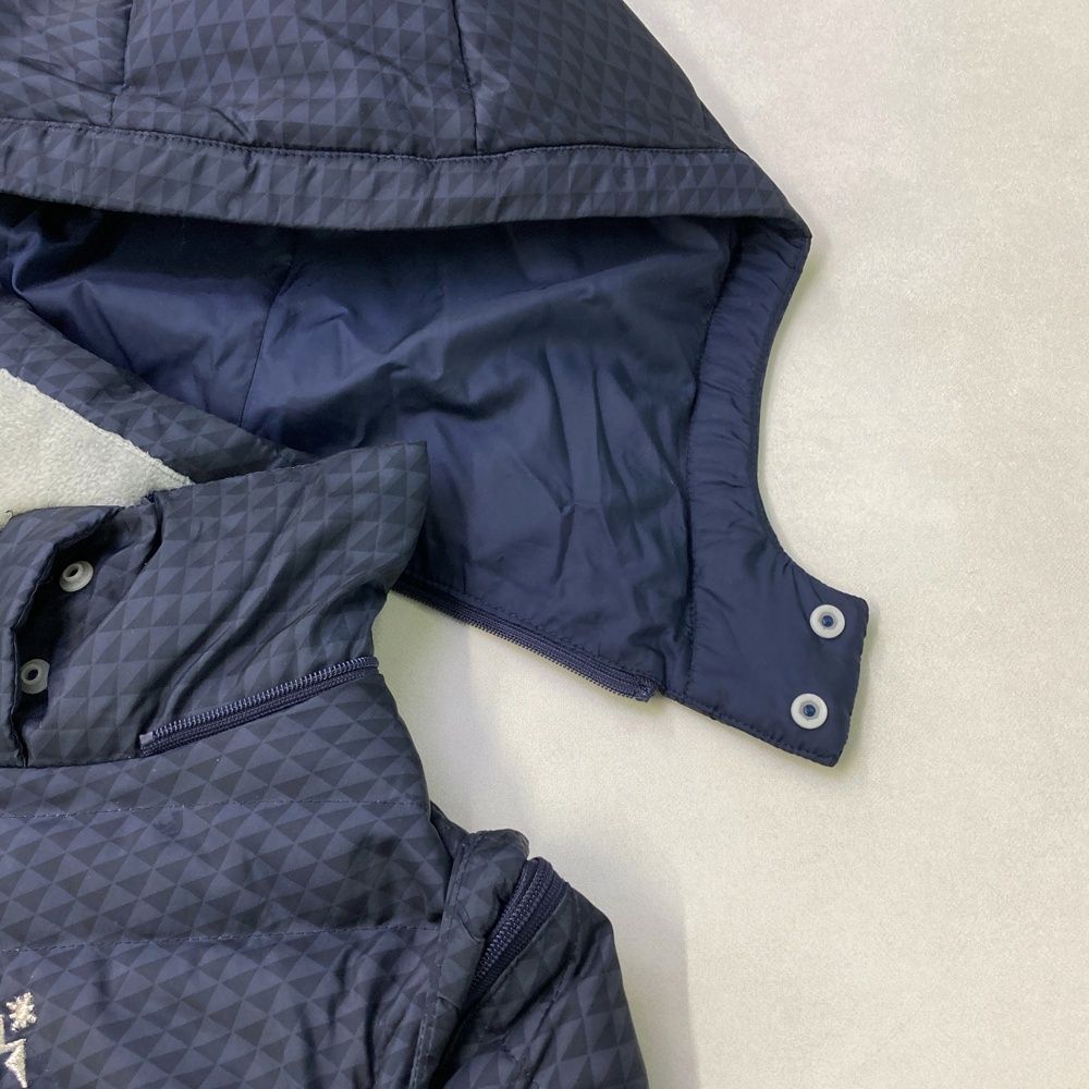 サイズ：S CALLAWAY キャロウェイ 4WAYダウンジャケット 総柄 ネイビー