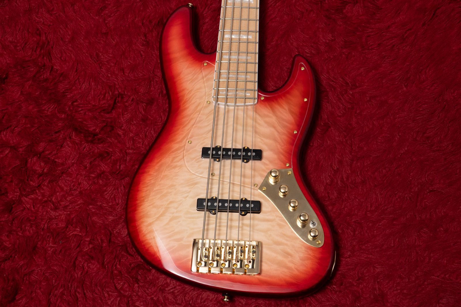 new】Swing Guitars / Jazz Deluxe 5 Red Burst w Purple spec 4.645kg