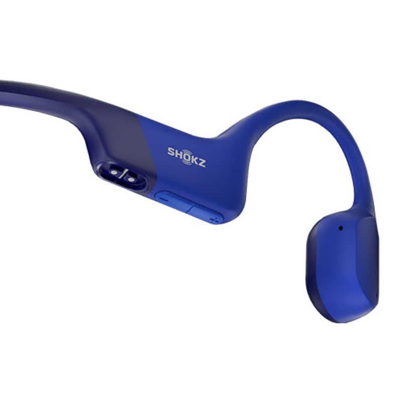 新品 未開封 】 SHOKZ 骨伝導イヤホン OpenRun ブルー [骨伝導 