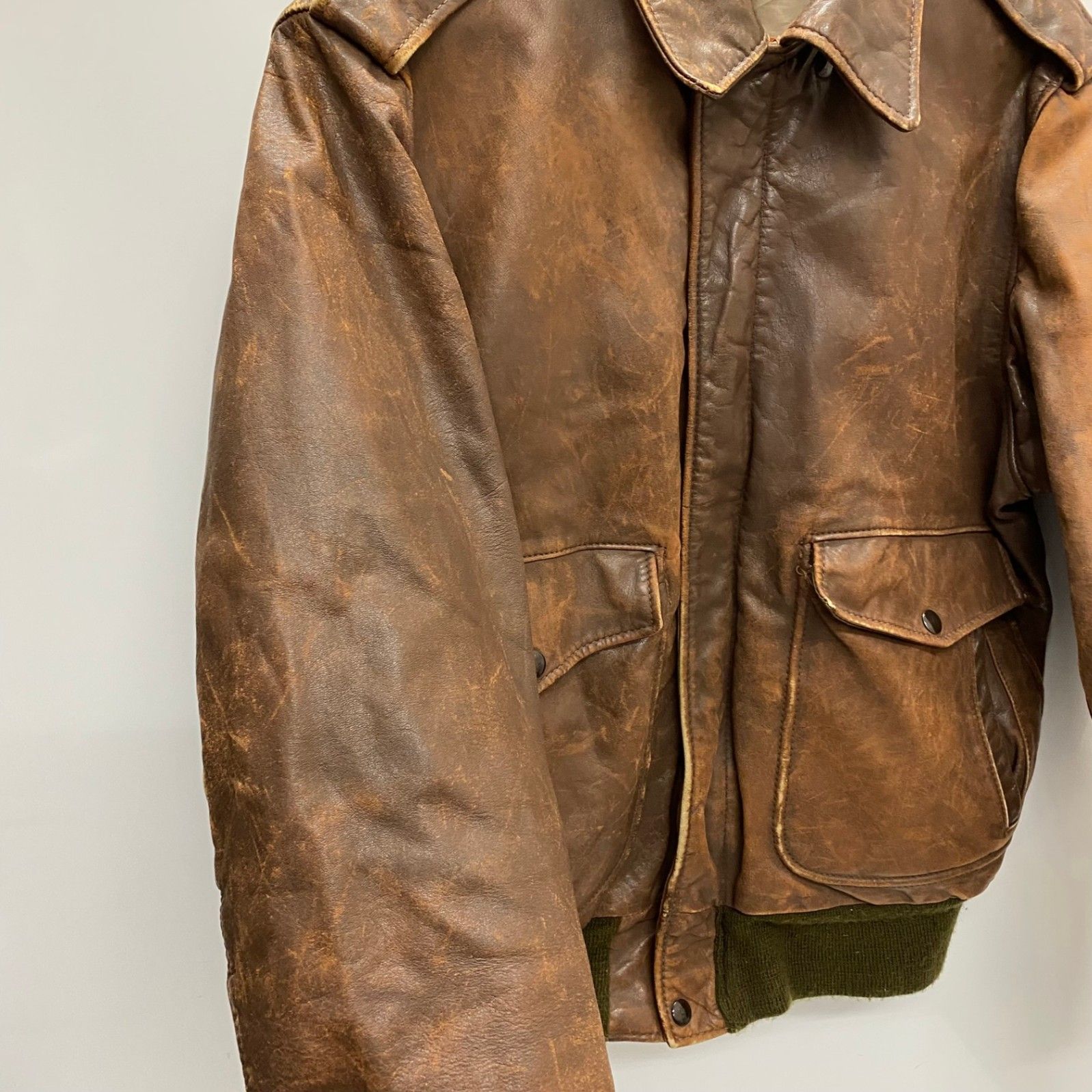 ショット SCHOTT 80's A-2タイプ レザージャケット インナー無し