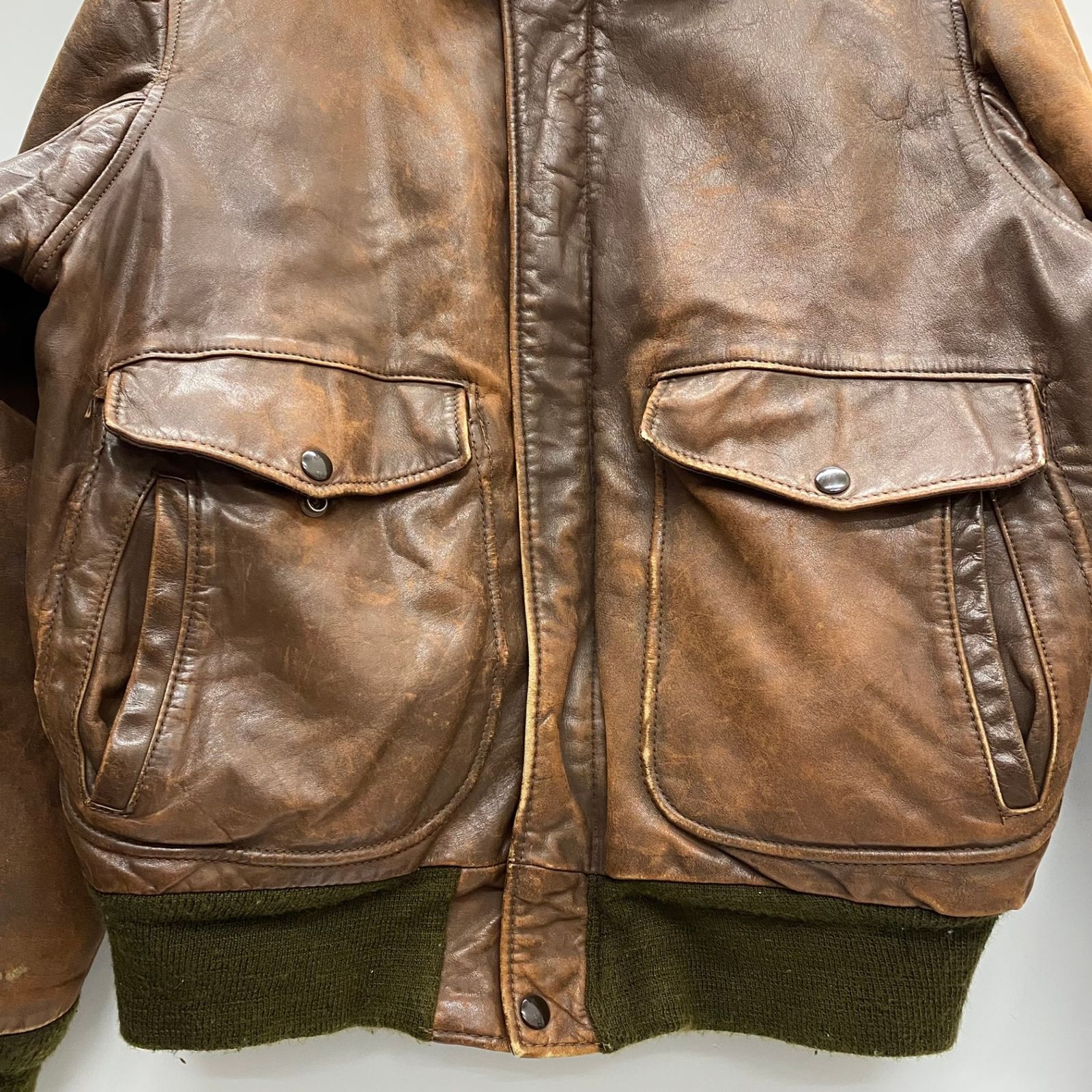 ショット SCHOTT 80's A-2タイプ レザージャケット インナー無し