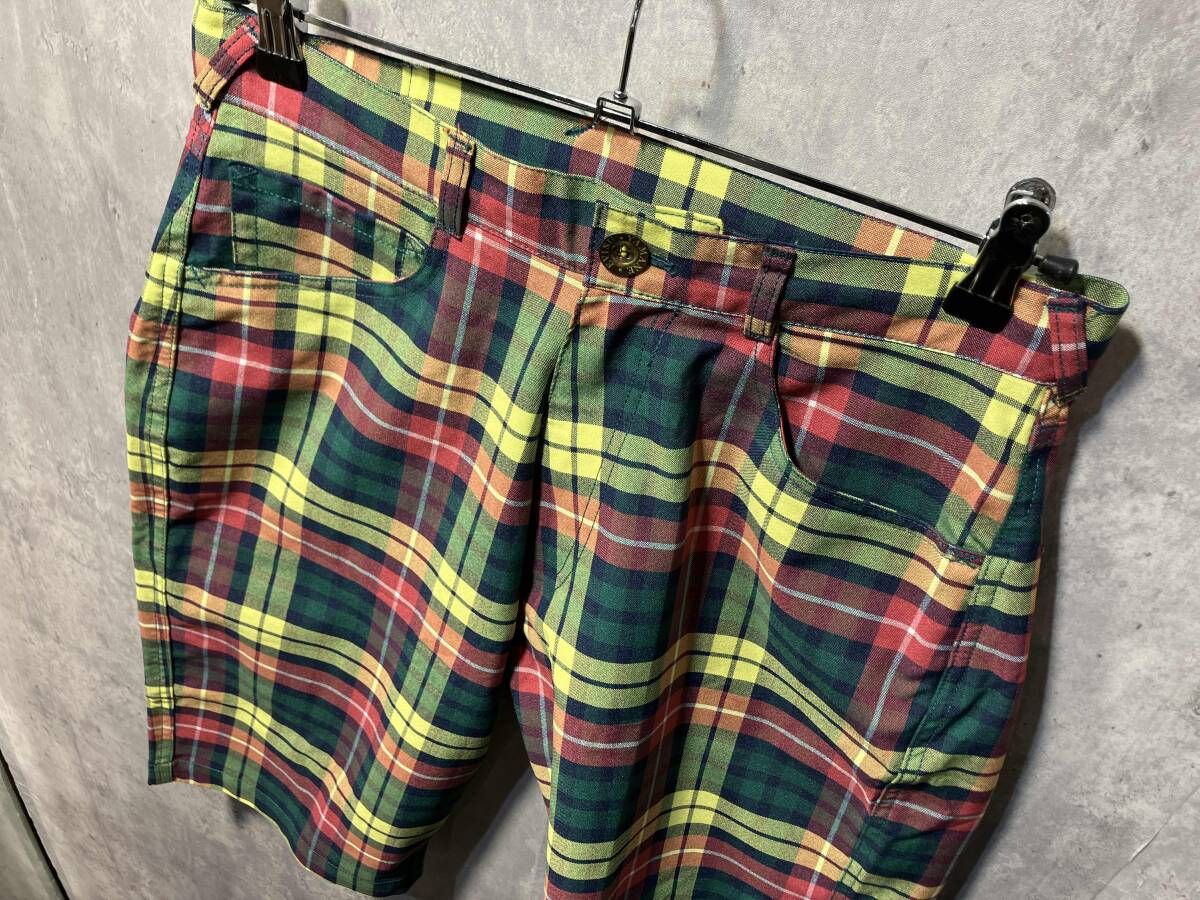 EVISU カモメチェックショーツ サイズ32 柄 エヴィス EVISU エヴィス