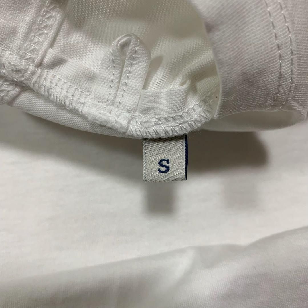 モンクレール ダブルロゴ ワッペン Tシャツ S 白 5S8 Tシャツ ダブル 