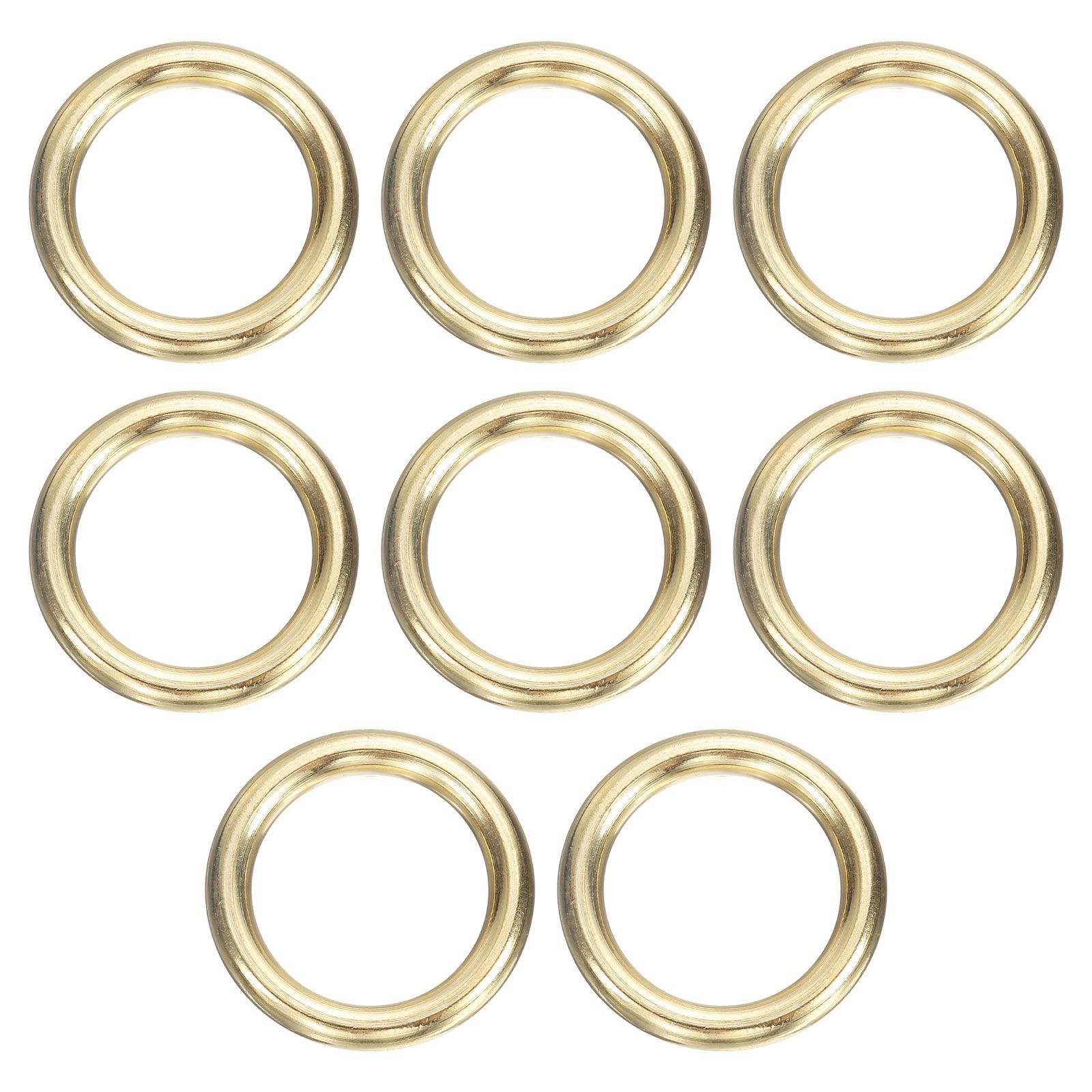 uxcell 8個入り H59真鍮 Oリング 0.98インチ OD。0.71インチ 厚さ 真鍮