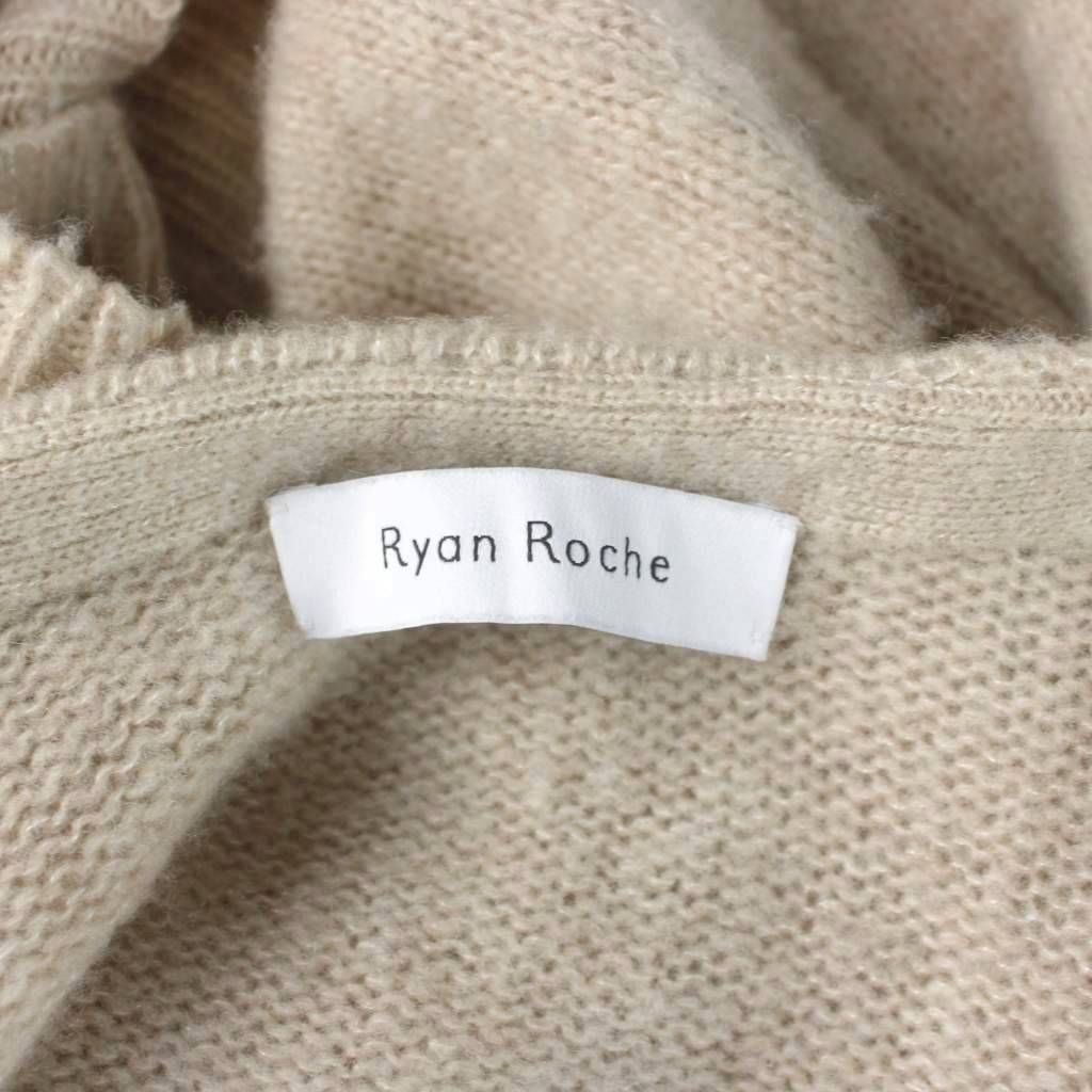 ライアンロッシュ RYAN ROCHE カーディガン カシミヤ シルク ベージュ