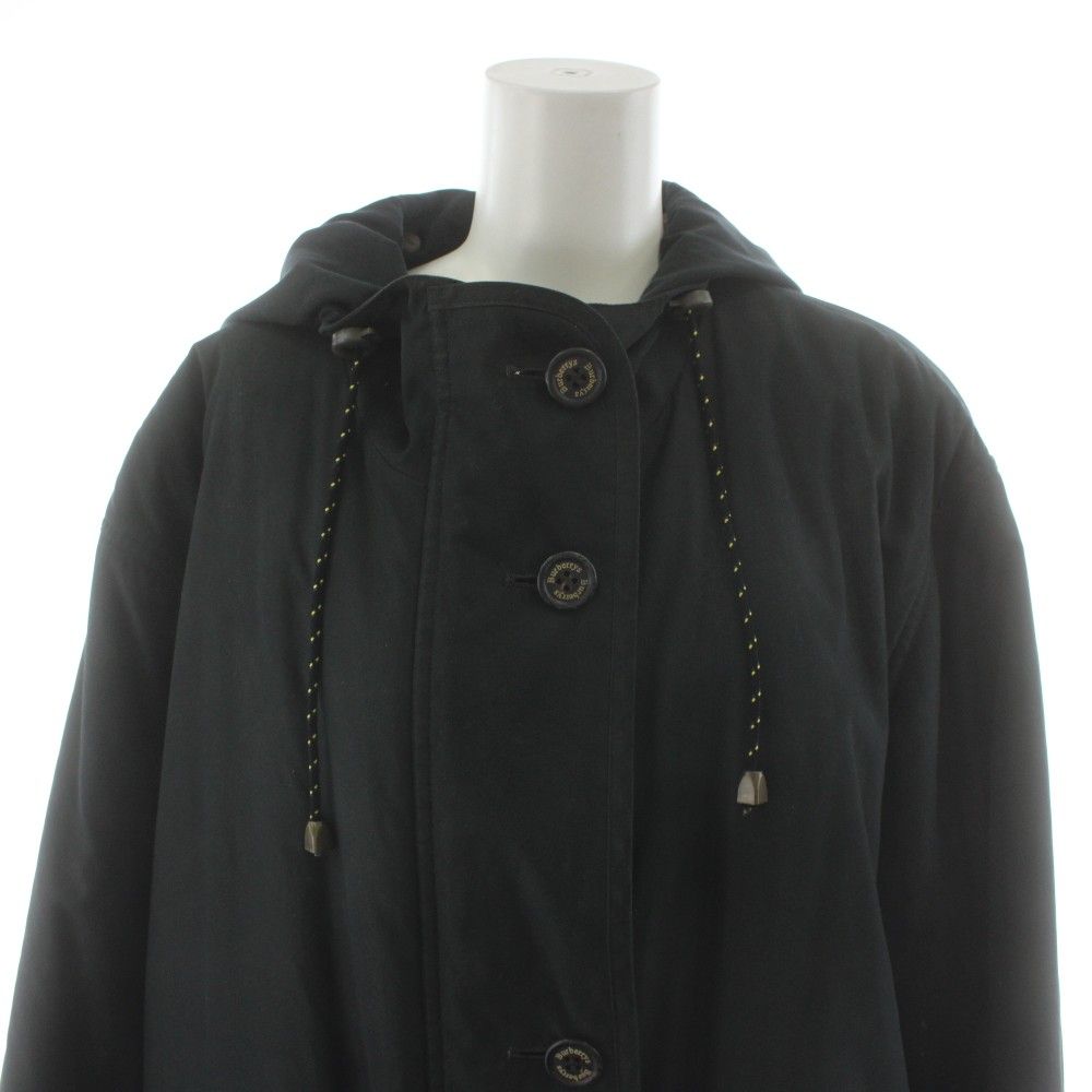 バーバリーズ Burberrys ヴィンテージ 中綿コート ミドル丈 フード 7AR