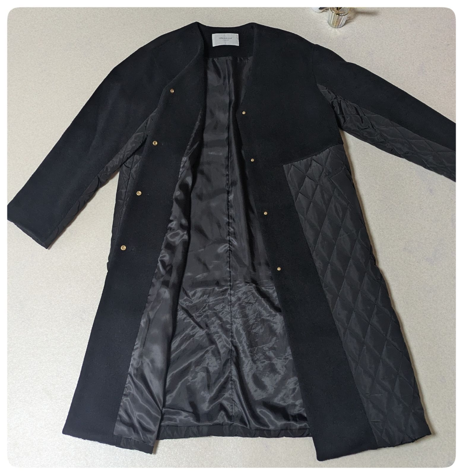 即日発送】オペークドットクリップ ウールカシミヤブレンド