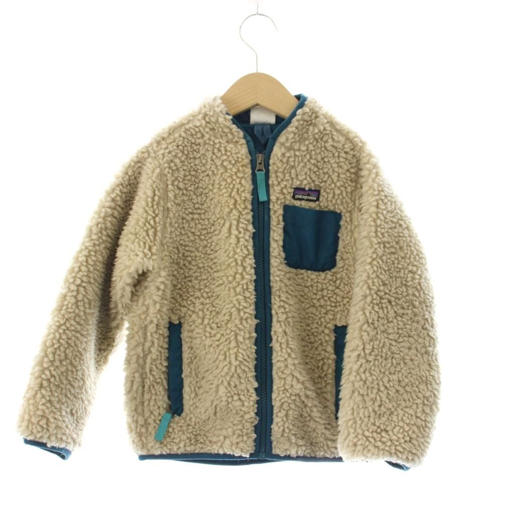patagonia パタゴニア 5T ボアジャケット　リバーシブル　ボアアウター パタゴニア Patagonia ボアジャケット 5T 男の子 アイボリー /JP
