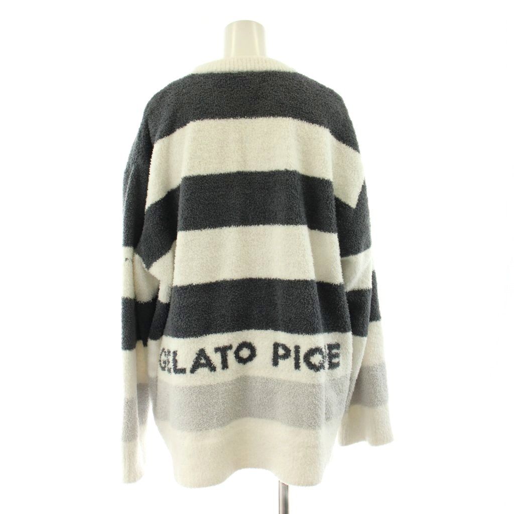 ジェラートピケ gelato pique パウダートリムボーダープルオーバー