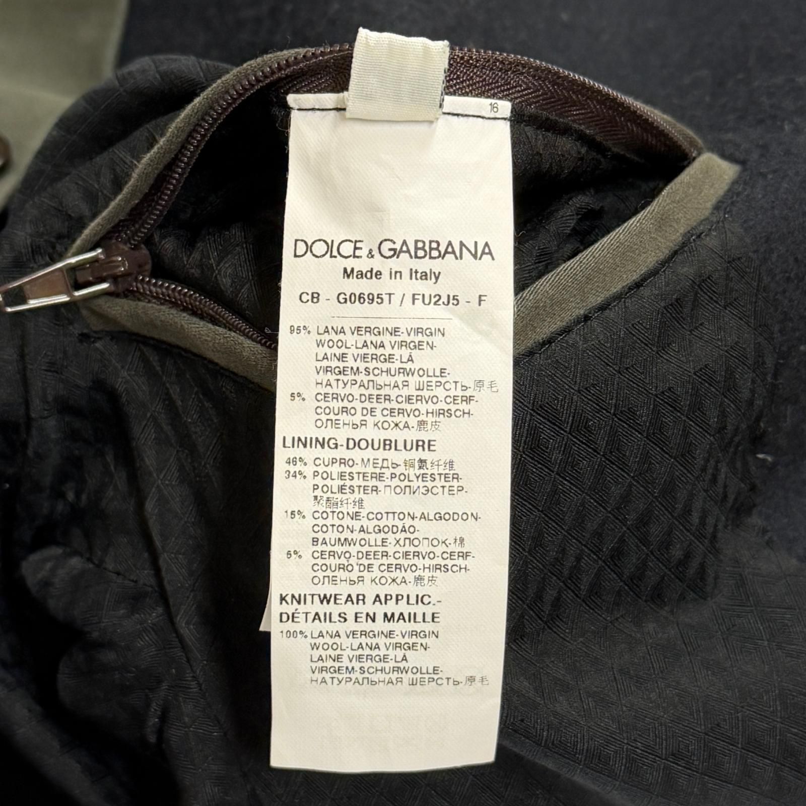 国内正規 DOLCE&GABBANA HOODED MELTON P-COAT フーデッドメルトンP