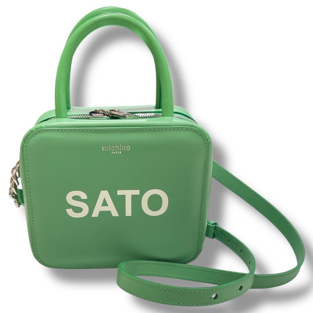 michino PARIS ミチノパリ 2WAYショルダーバッグ 正方形シェイプ