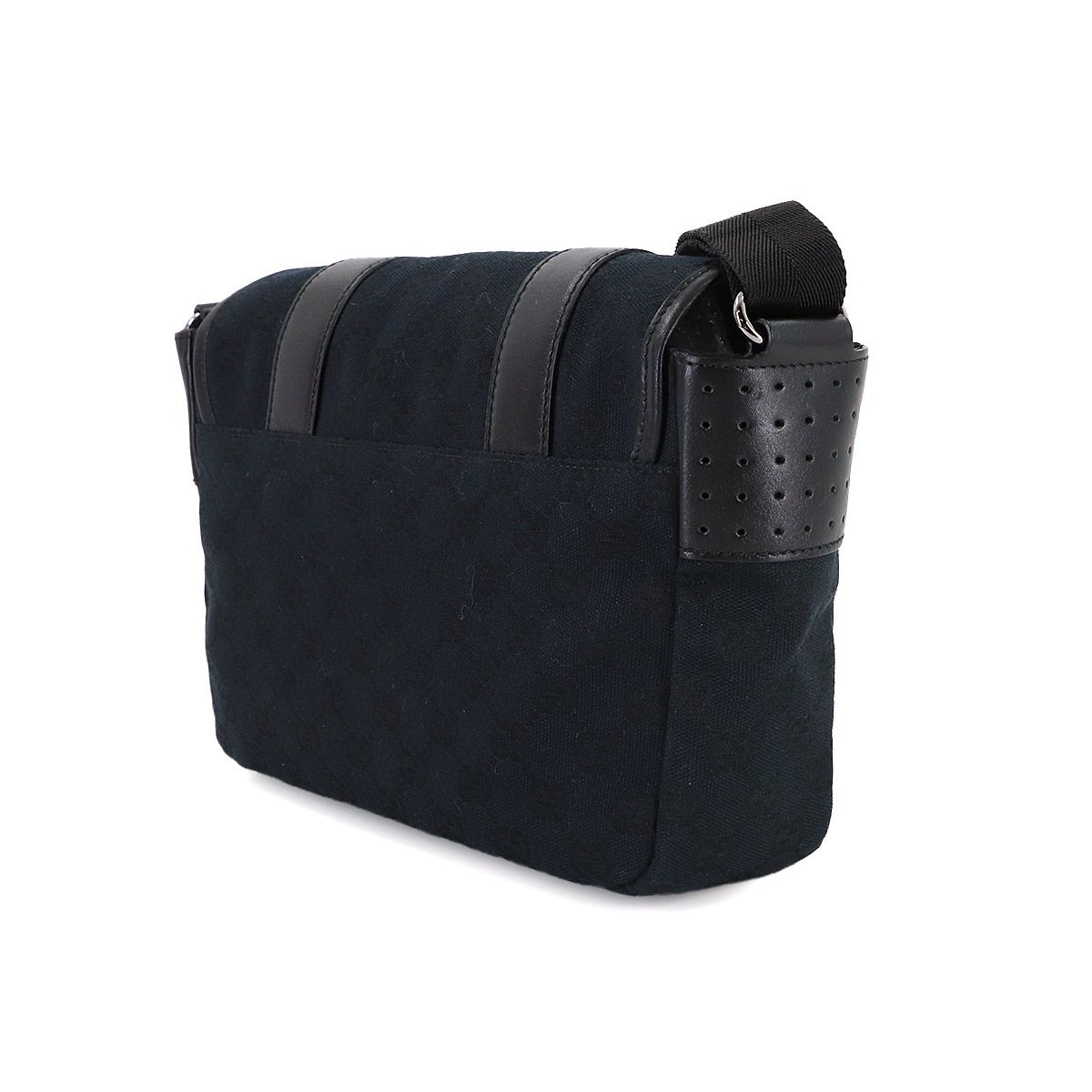 美品 グッチ GUCCI GGキャンバス メッセンジャー ショルダー バッグ