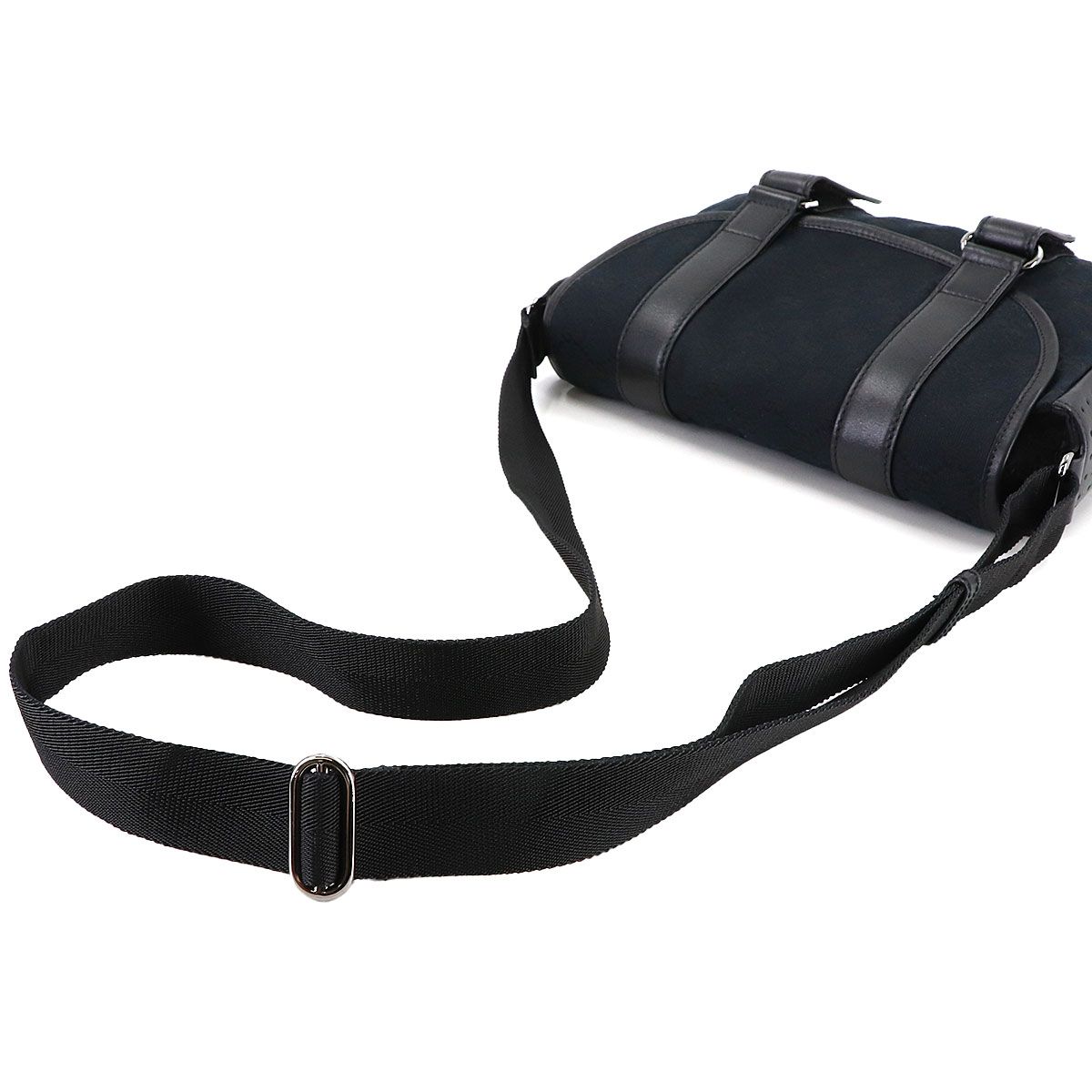 美品 グッチ GUCCI GGキャンバス メッセンジャー ショルダー バッグ