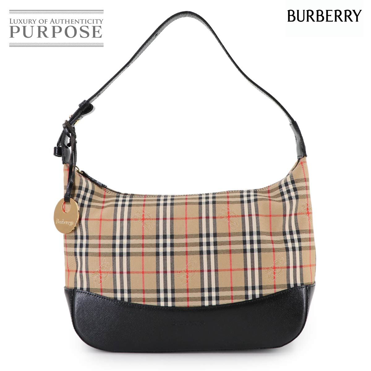 新品同様 バーバリー BURBERRY ヘイマーケットチェック ショルダー