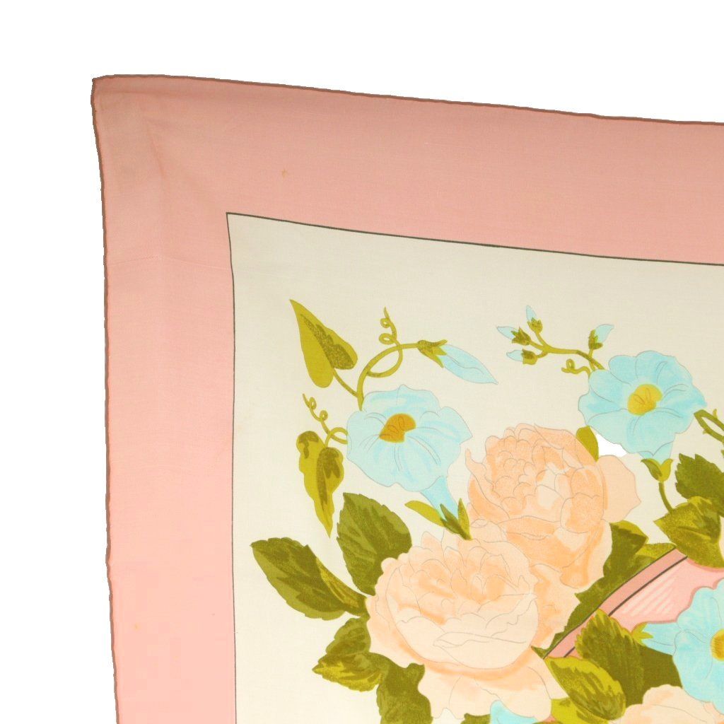 エルメス HERMES カレ90 ROMANTIQUE スカーフ ピンク ベージュ 水色