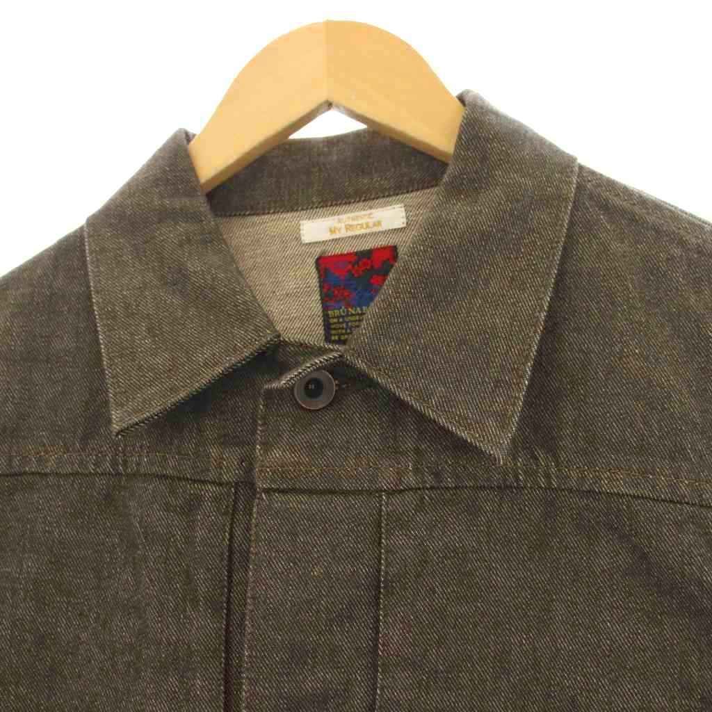 ブルーナボイン BRU NA BOINNE デニムジャケット 0 茶 ブラウン 5028