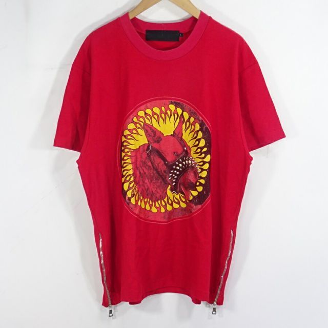 CAVIALE SIDE ZIP PRINT TEE カビアーレ サイド ジップ プリント T 