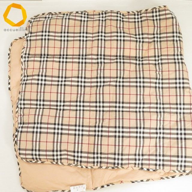 wnzm バーバリー BURBERRY ブランケット ひざ掛け ショール ベージュ
