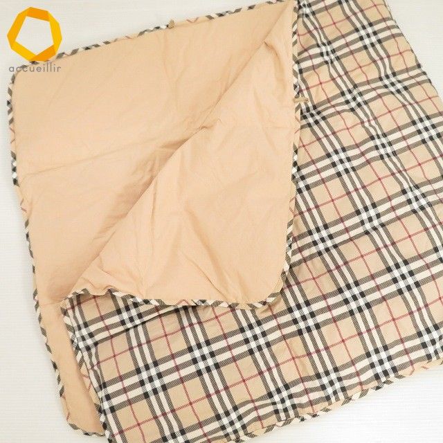 wnzm バーバリー BURBERRY ブランケット ひざ掛け ショール ベージュ