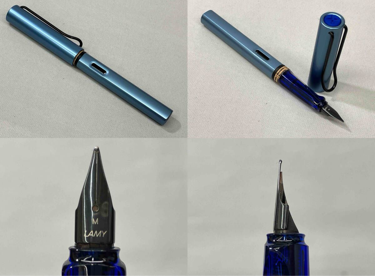 ① 【未使用】LAMY AL-star コンバーター付 水色 メタリック ライト