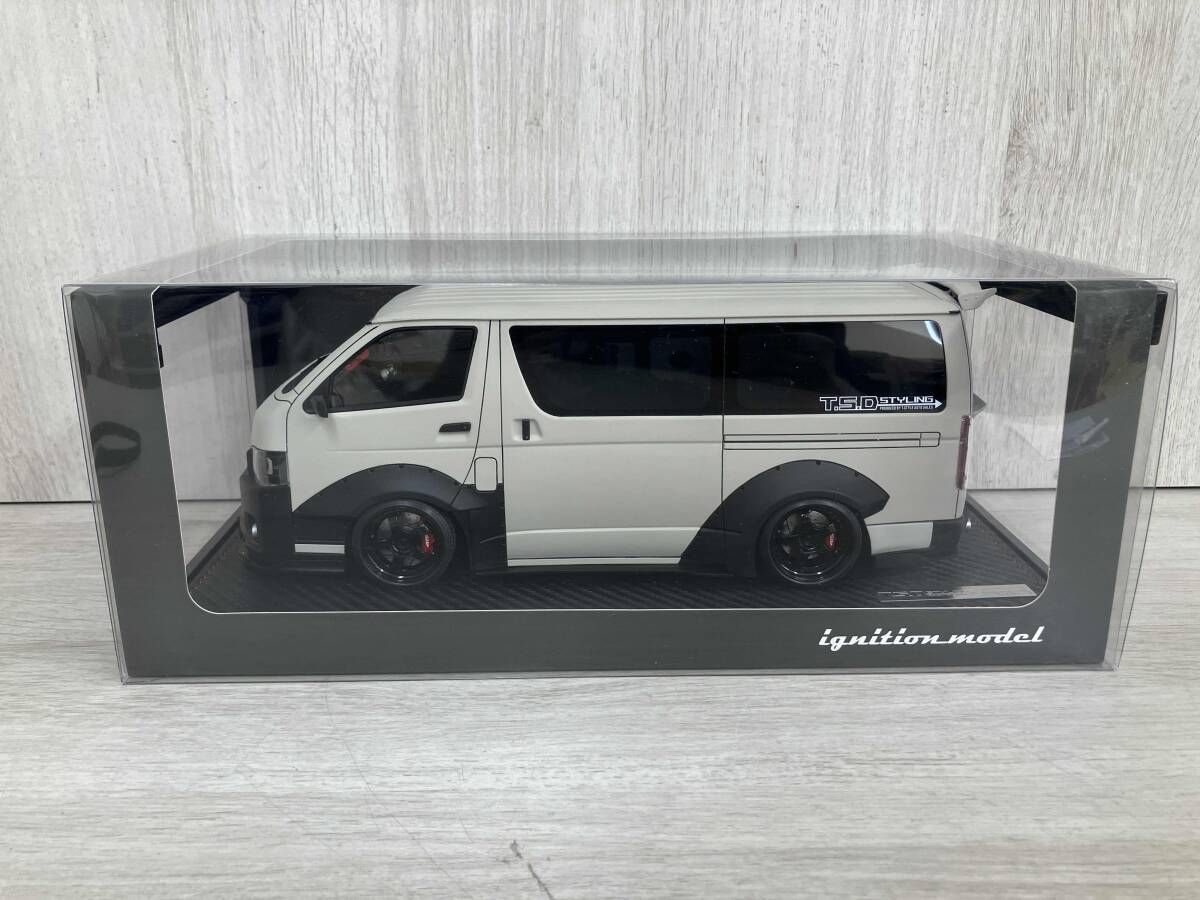 ignition model 1/18 T・S・D WORKS HIACE Matte Sand Beige With Roof