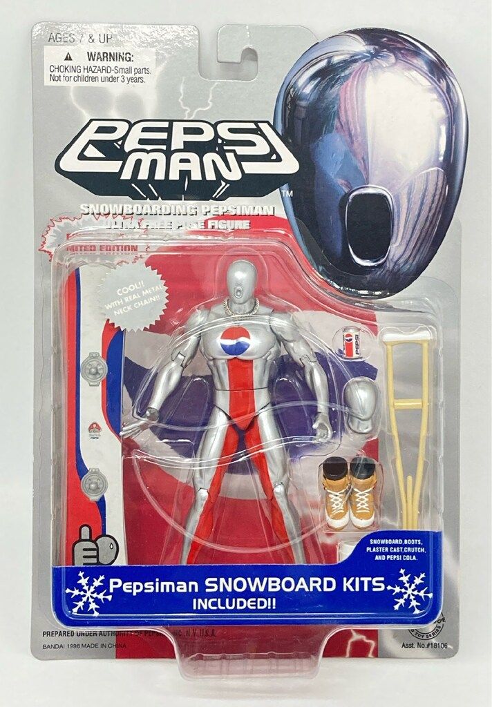 バンダイ ULTRA FREE POSE FIGURE PEPSIMAN / SNOWBOARD KITS - メルカリ