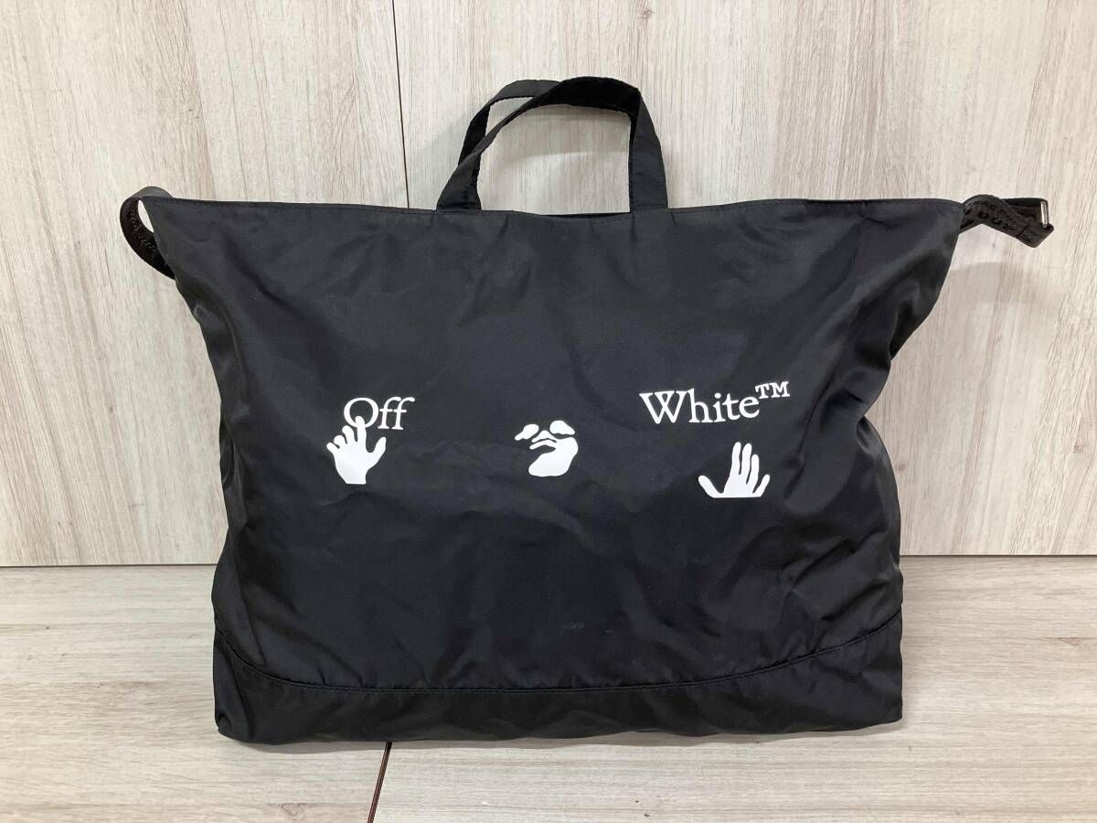 OFF-WHITE オフホワイト OMNA054E20FAB002 ブラック トートバッグ