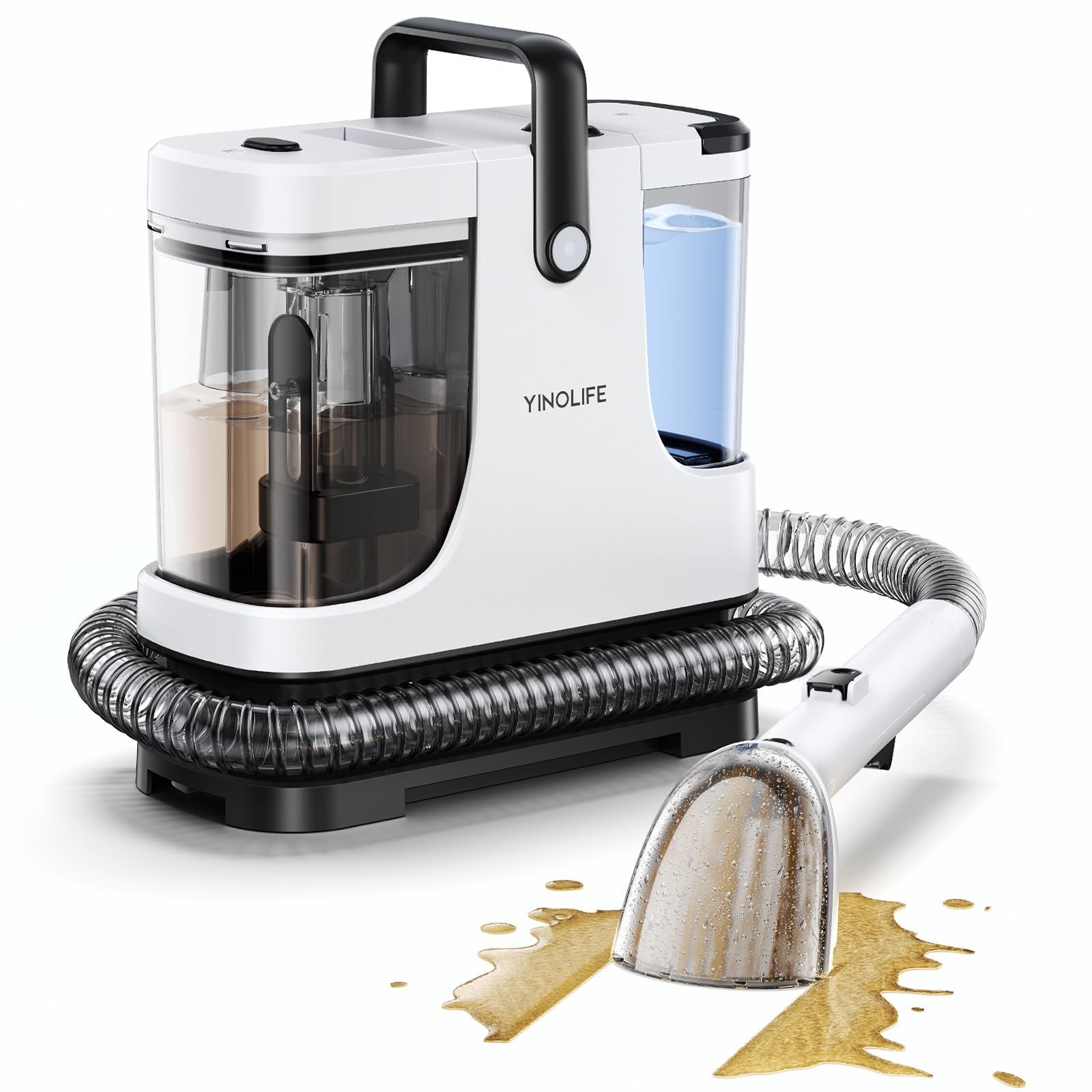 コンパクトなのにパワフル】YINOLIFE カーペットクリーナー 18000Pa超