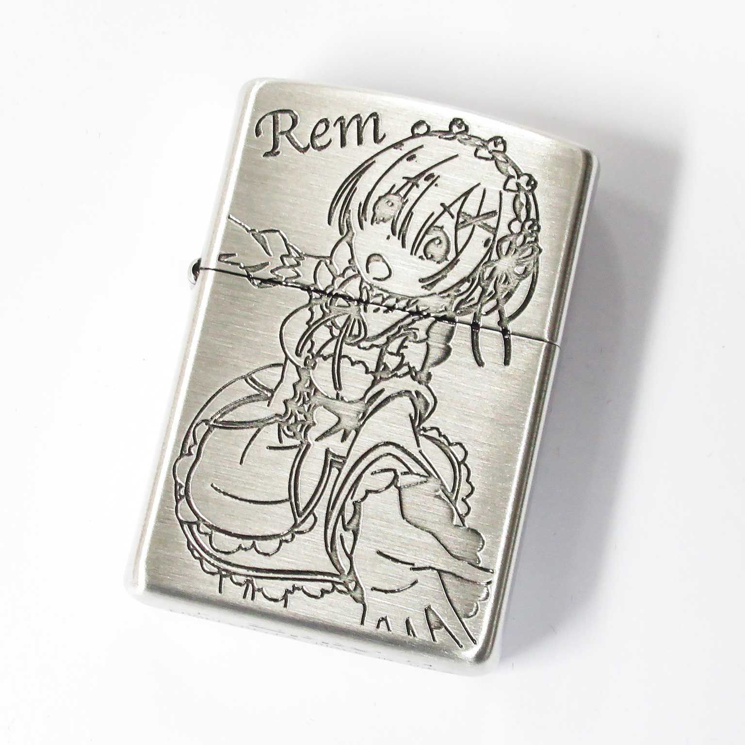 ZIPPO - ZIPPO/レム Re:ゼロから始める異世界生活ジッポー銀サテン古美C Zippo ジッポーライター Re:ゼロから始める異世界生活 C柄 レム 銀