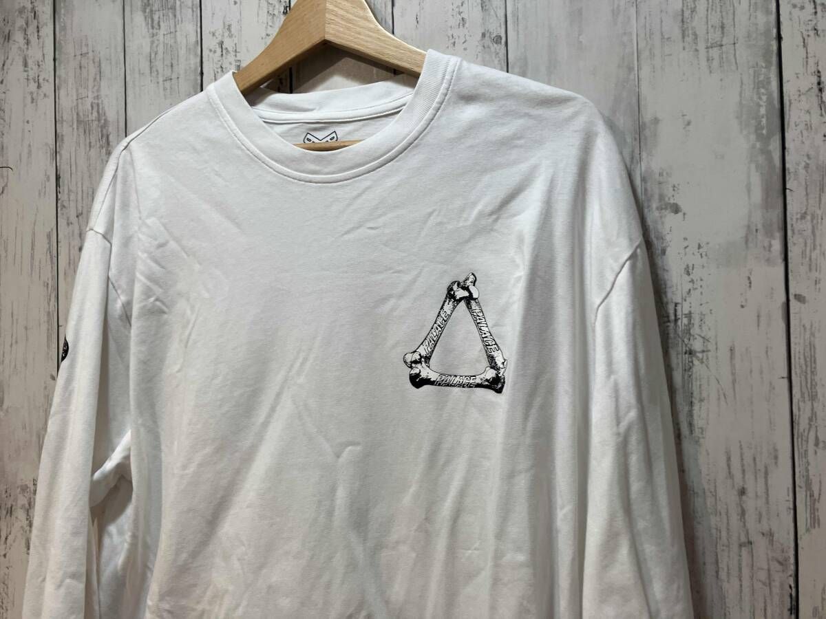 PALACE TRI-BONE LONG SLEEVE パレス トライボーン Tシャツ ホワイト 