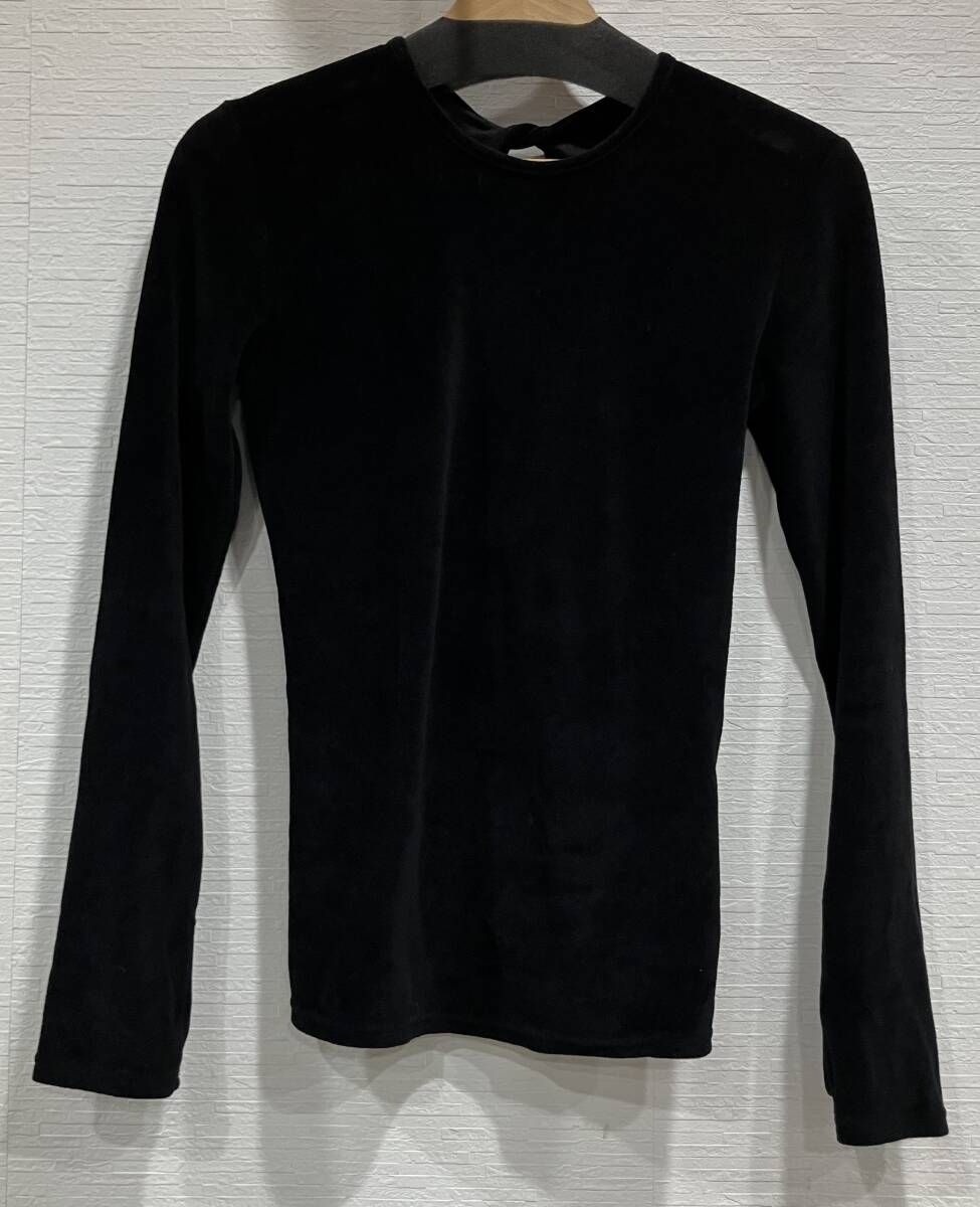 SHISHIKUI 長袖Tシャツ・カットソー Twist velor ブラック シシクイ