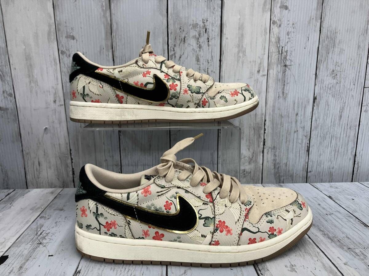 NIKE ナイキ/AIRJORDAN 1 RETRO LOW OG/26cm/八村塁コラボ/桜、鶴 送料無料NIKE AIR JORDAN 1 RETRO HIGH OG ROYAL