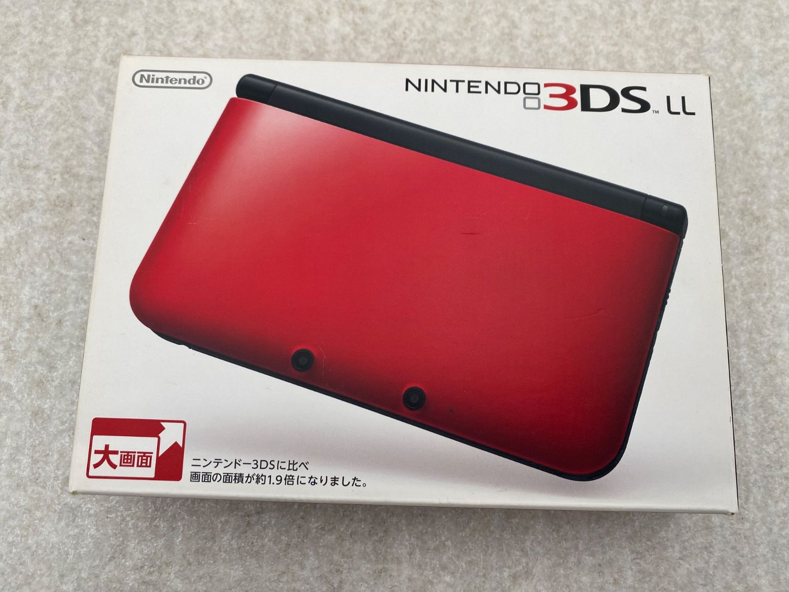 ◇ニンテンドー3DSLL本体 レッド×ブラック 0012568661 動作品 - メルカリ