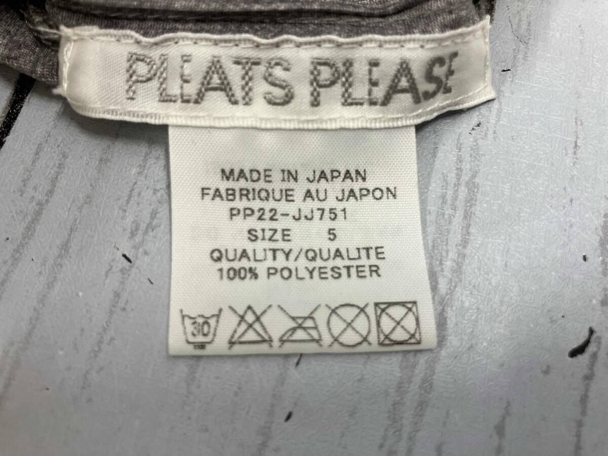 PLEATS PLEASE ISSEY MIYAKEプリーツプリーズ/長袖ブラウス/サイズ5