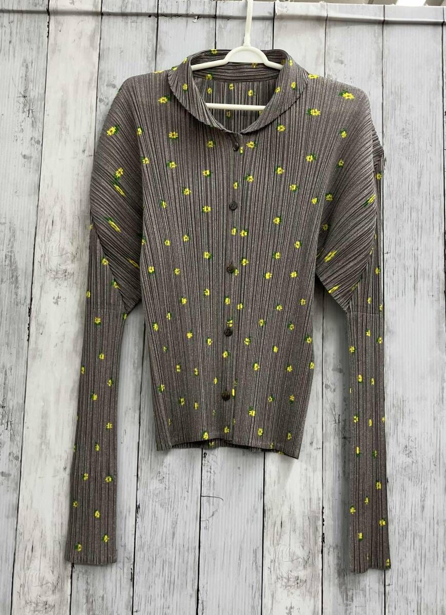 PLEATS PLEASE ISSEY MIYAKEプリーツプリーズ/長袖ブラウス/サイズ5