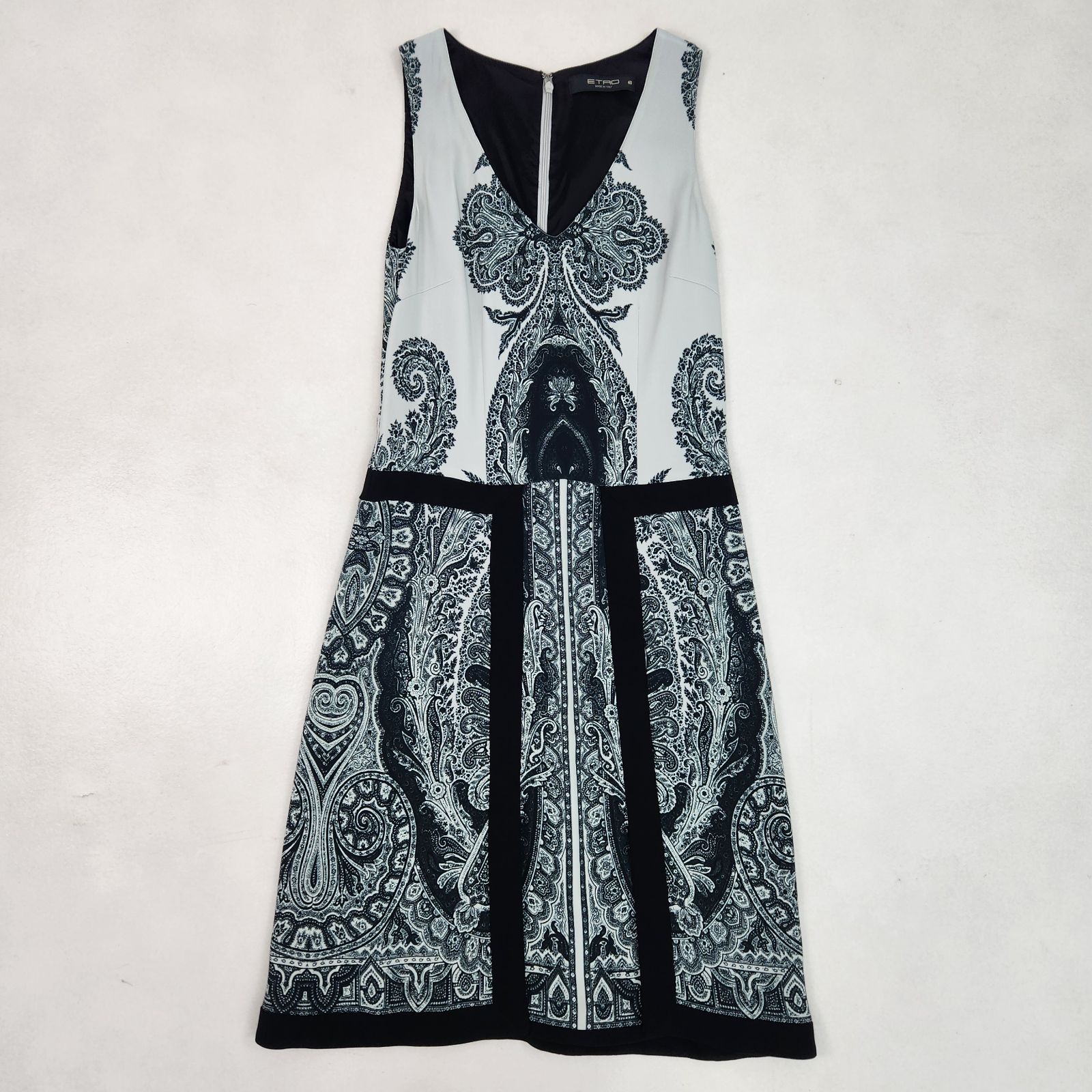 美品 ETRO ワンピース エトロ ドレス ペイズリー シルク ロング丈