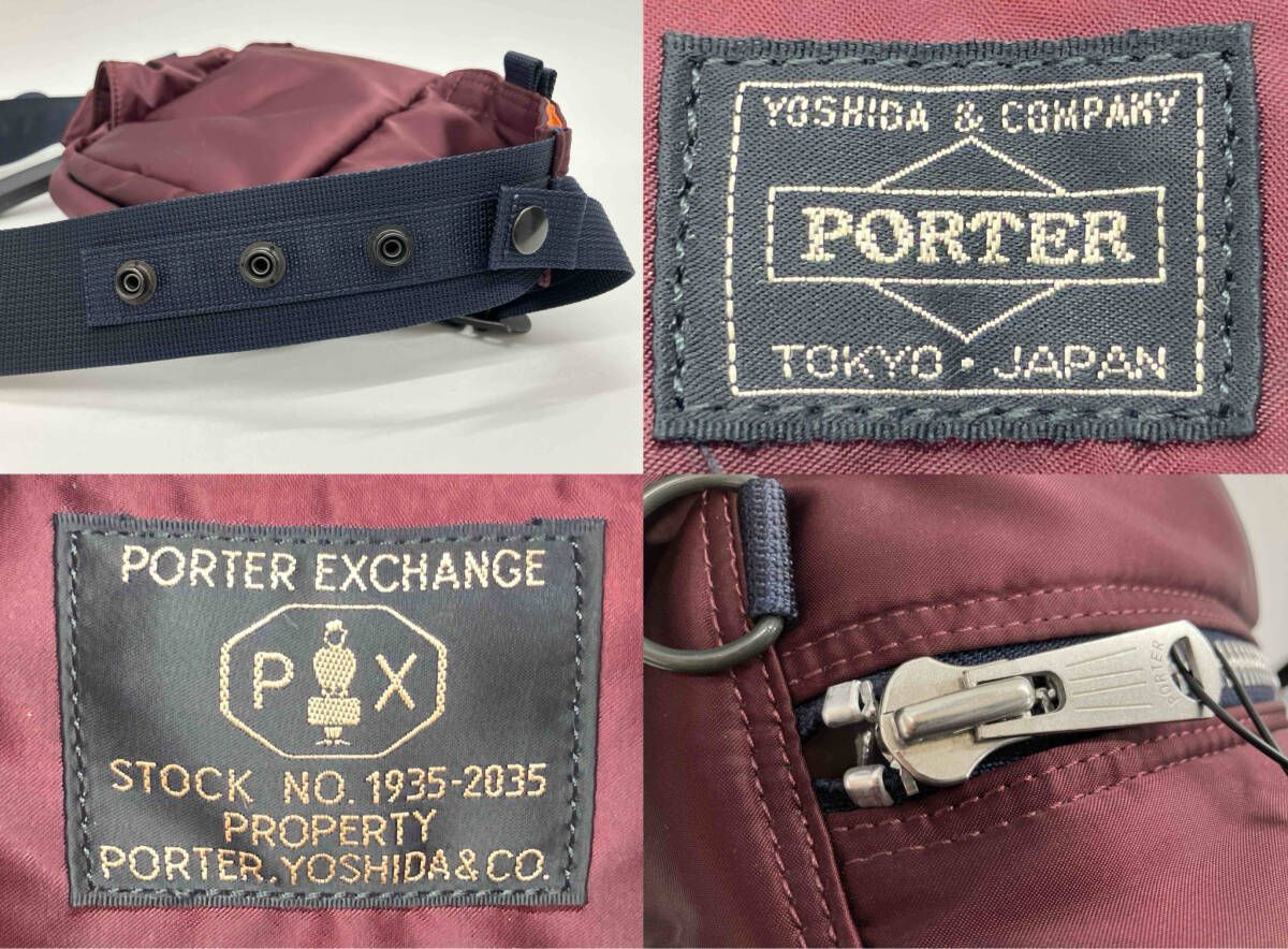 PORTER / PX TANKER FANNY PACK マルーン ポーター PORTER PX TANKER FANNY PACK MAROON ポーター PXタンカー ファニー