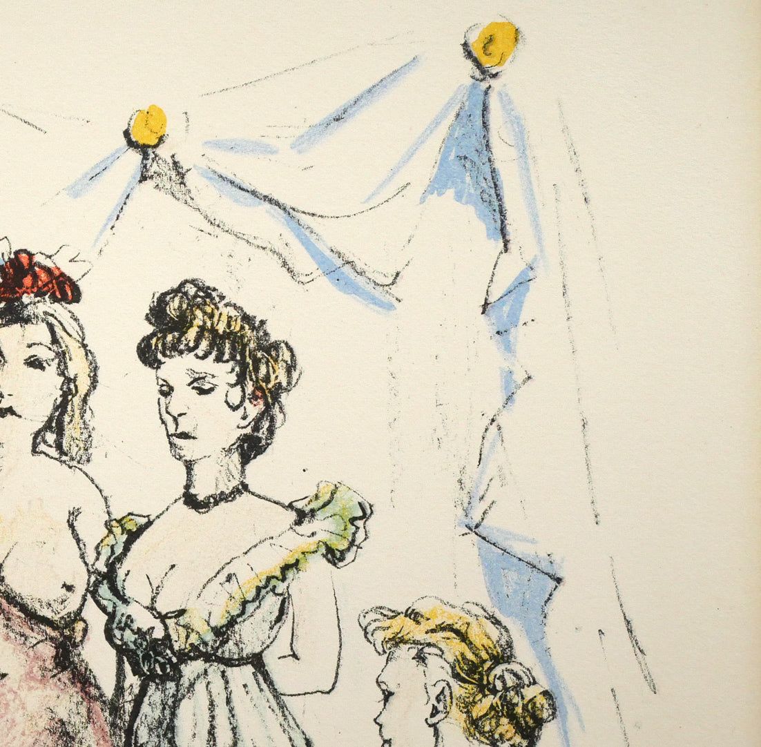 藤田 嗣治「娼婦の館（「四十雀」より）」リトグラフ・限定品・1963年