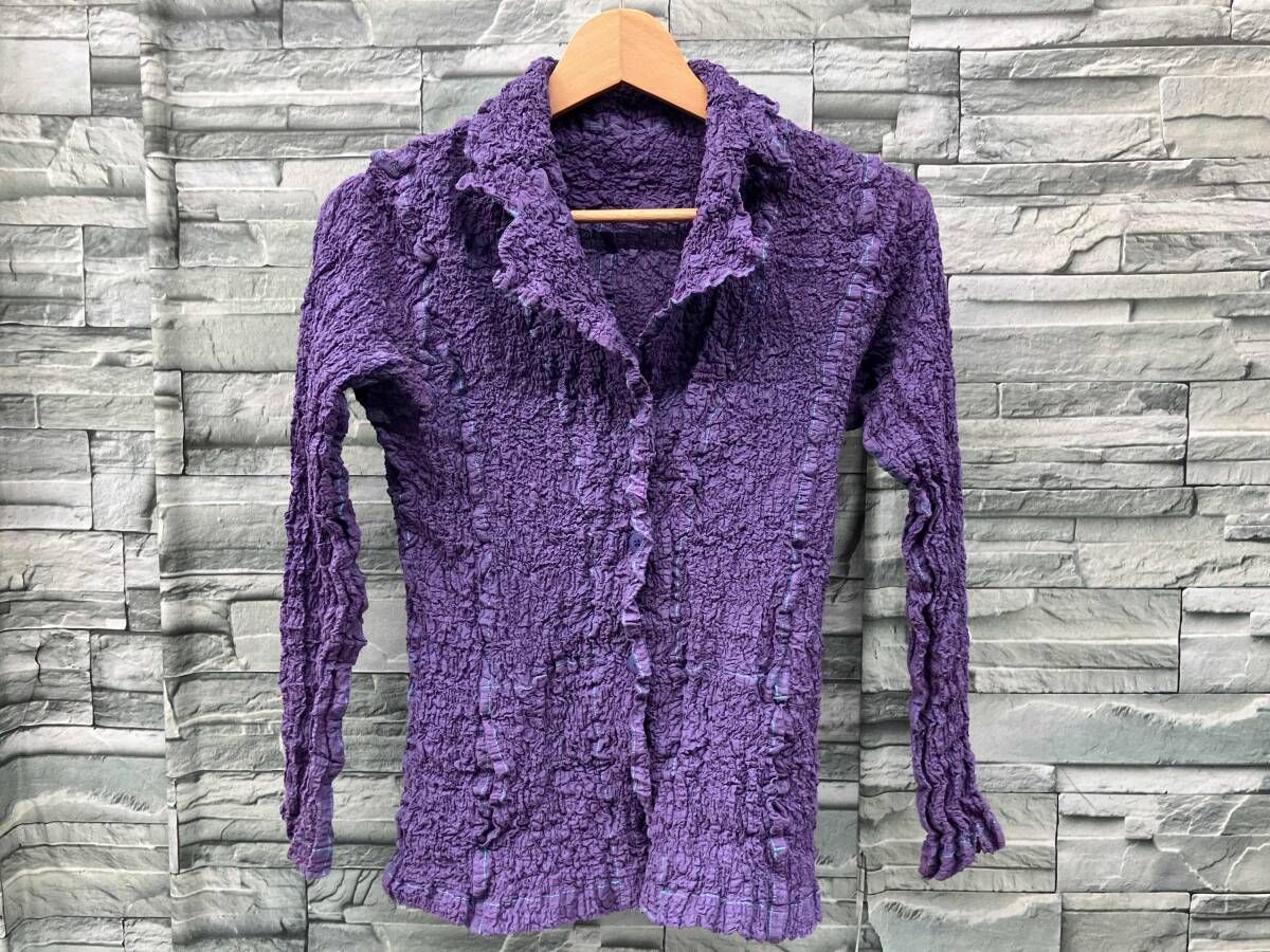 ISSEY MIYAKE MEイッセイミヤケ／長袖シャツ・ブラウス／パープル