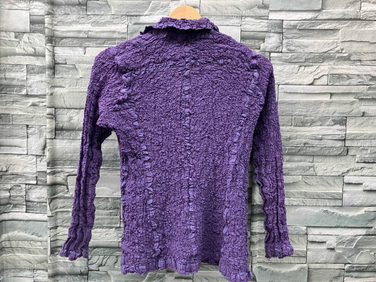 ISSEY MIYAKE MEイッセイミヤケ／長袖シャツ・ブラウス／パープル