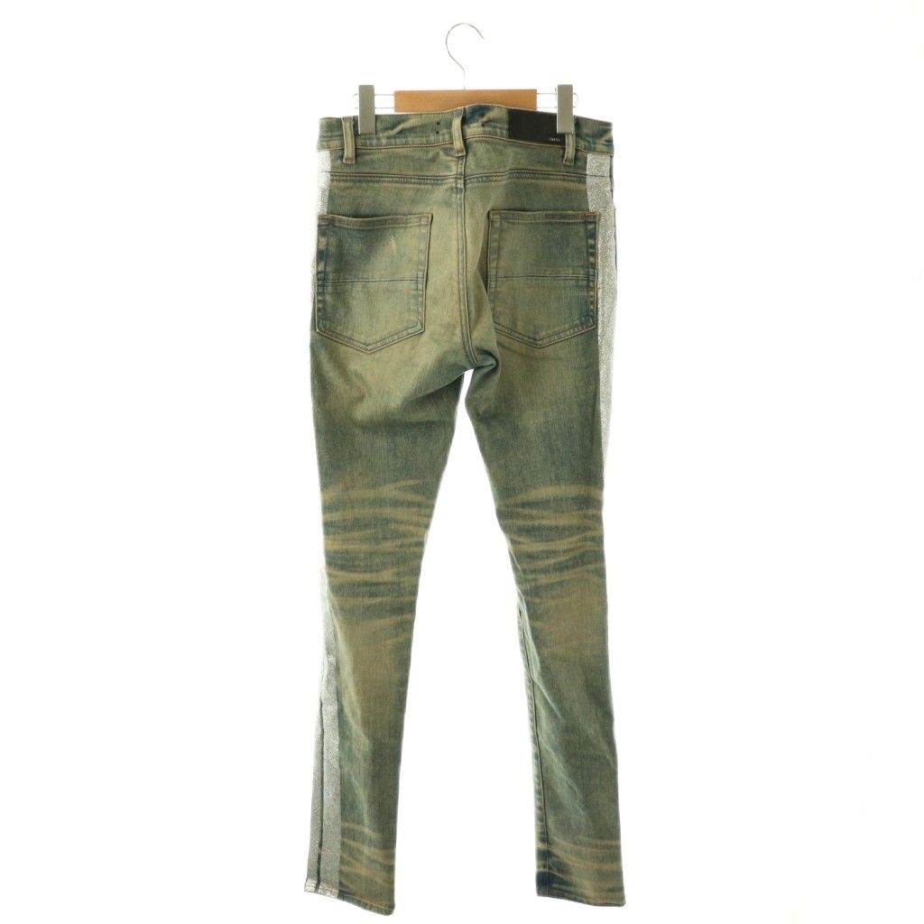 AMIRI サイドラインデニム スリムフィット スキニー ホワイト 28インチ