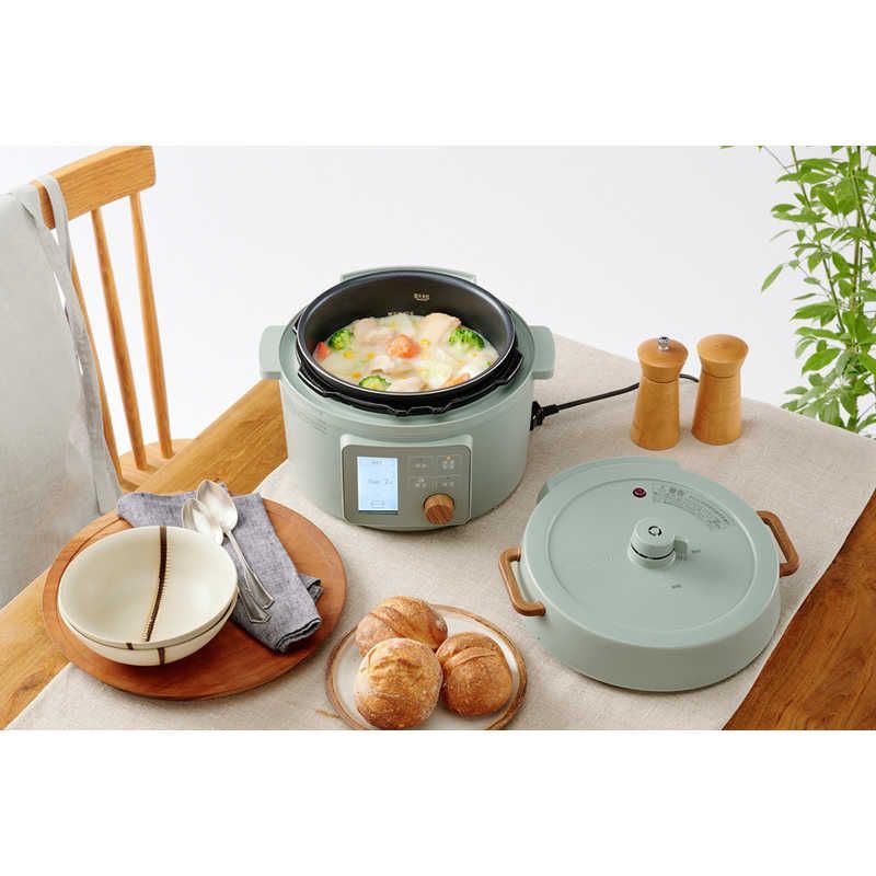 新品 未開封 】 アイリスオーヤマ 電気圧力鍋 3L 液晶タイプ グリーン 