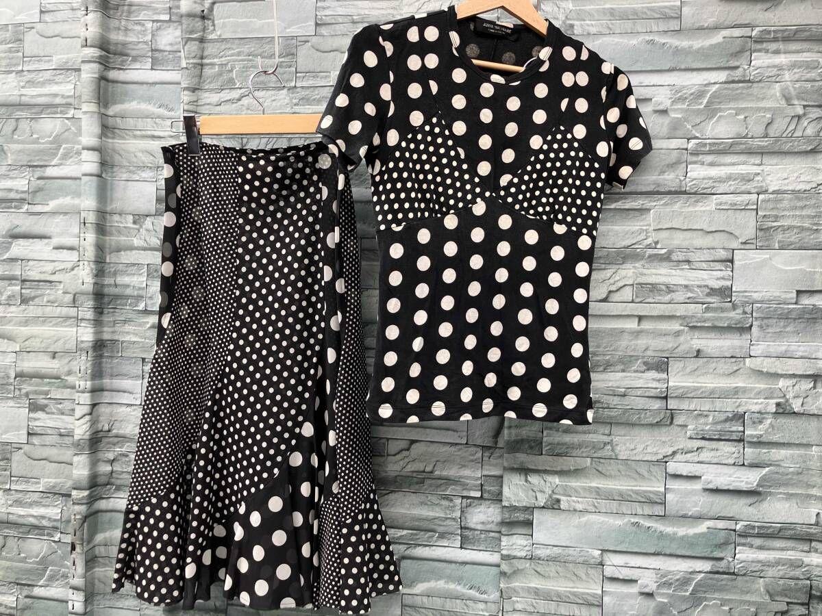 COMME des GARÇONS × JUNYA WATANABE ／セットアップ／ドット柄／BLK