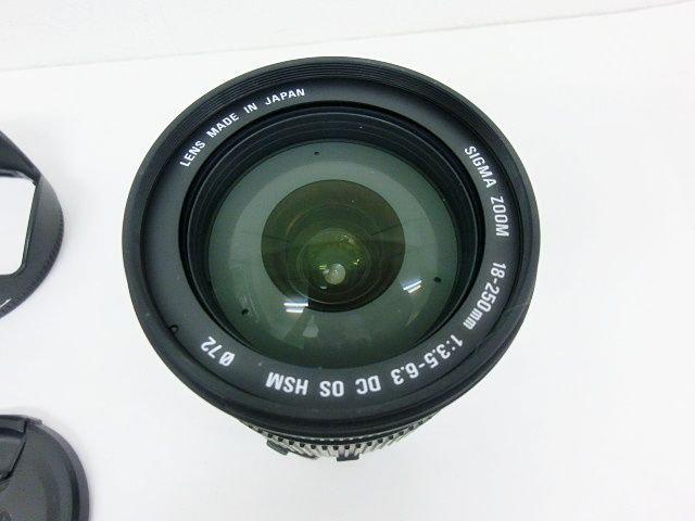 美品 SIGMA 18-250mm F3.5-6.3 DC OS HSM シグマ 一眼レフ用 ズーム