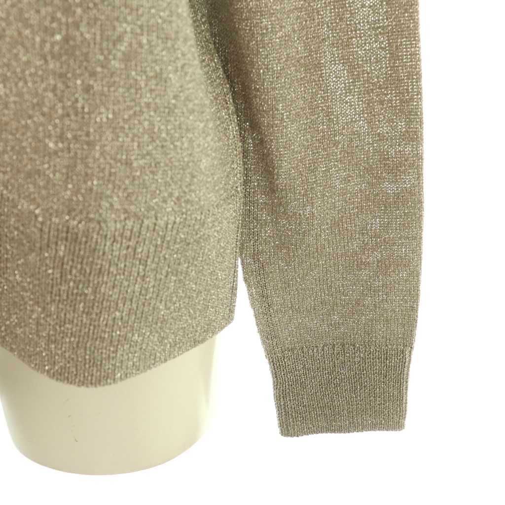 エブール ebure 25AW ブライトラメリリヤーン Vネックカーディガン