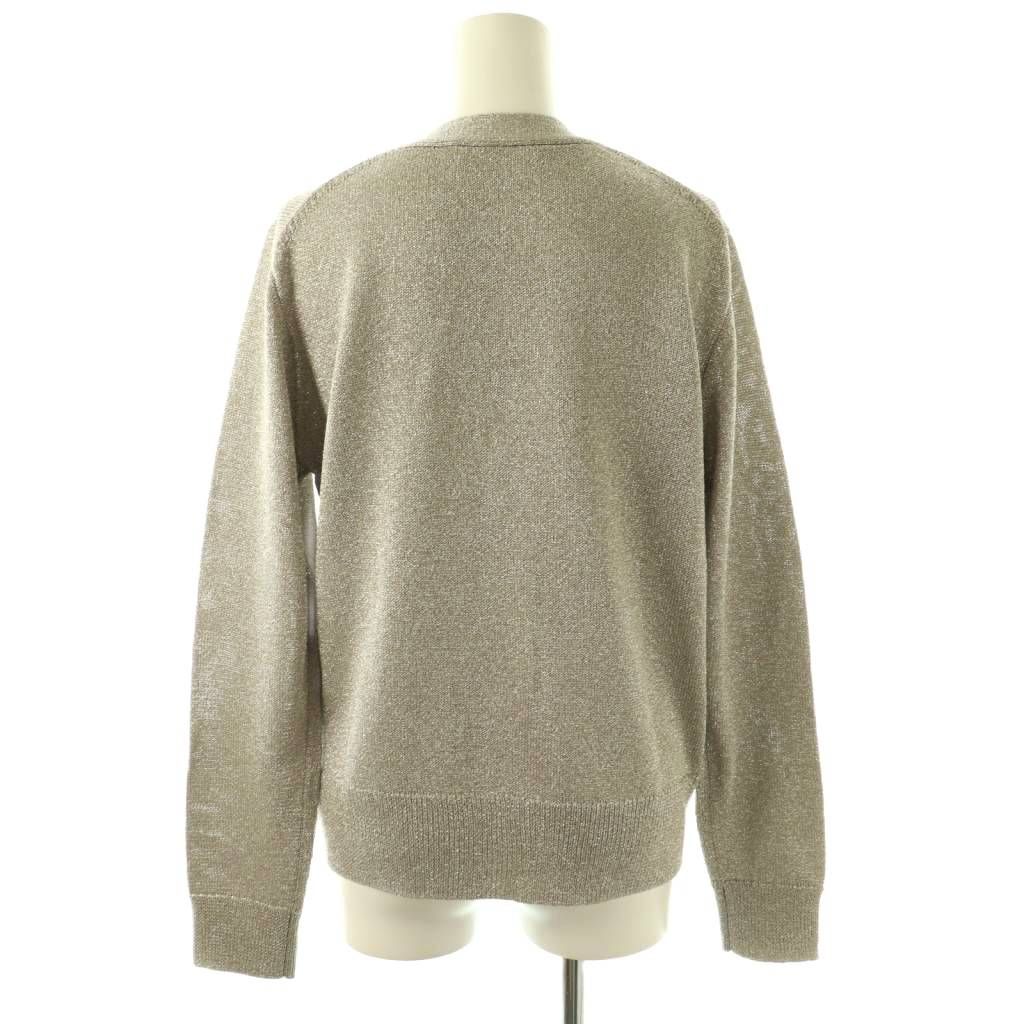 エブール ebure 25AW ブライトラメリリヤーン Vネックカーディガン