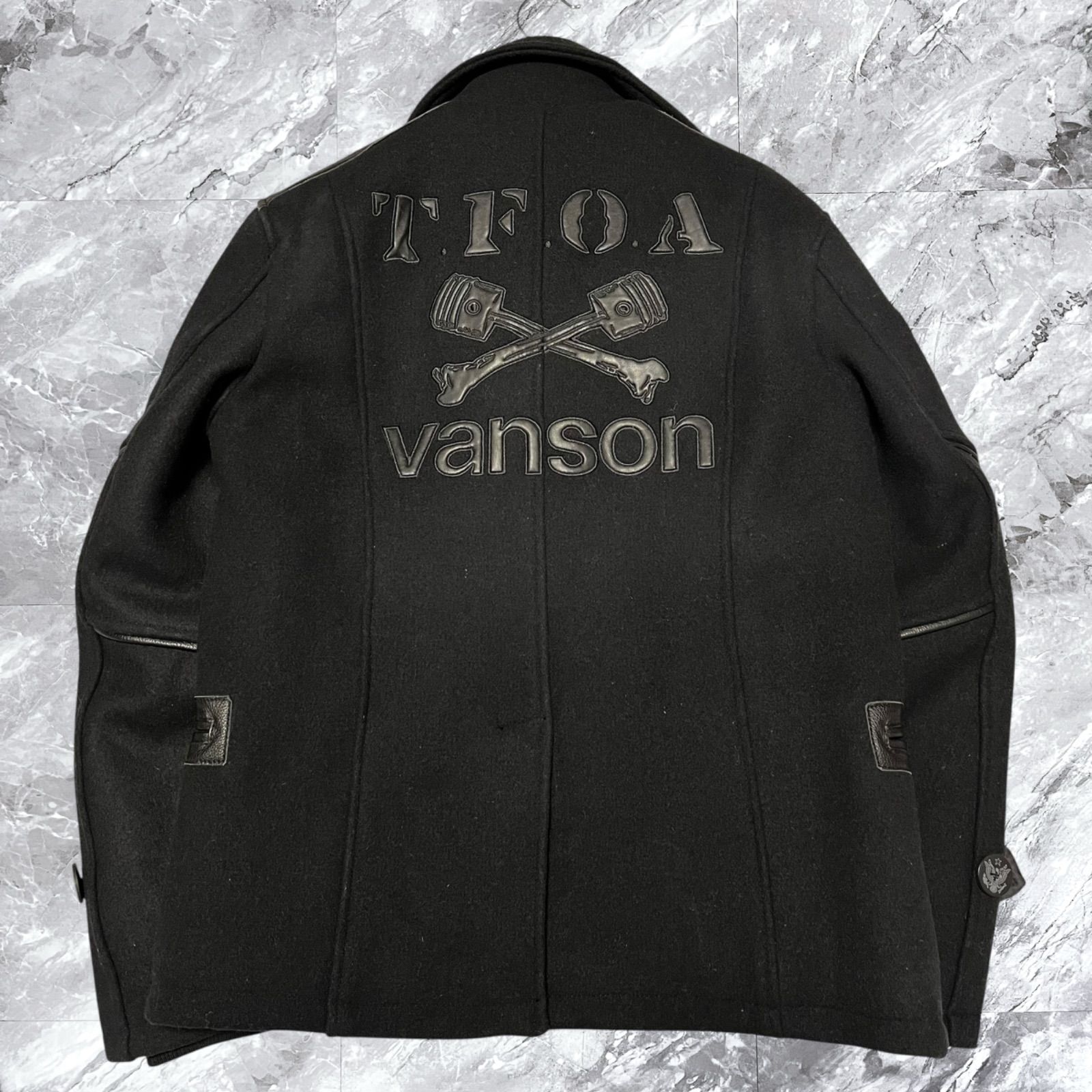 VANSON バンソン ダブルライダース ピーコート Pコート ダブルブレスト