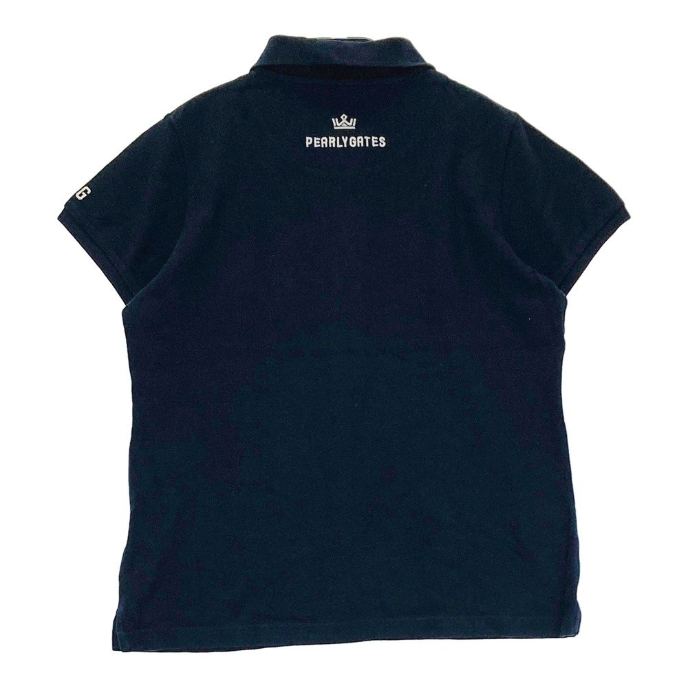 サイズ：1 PEARLY GATES パーリーゲイツ 半袖ポロシャツ ネイビー系
