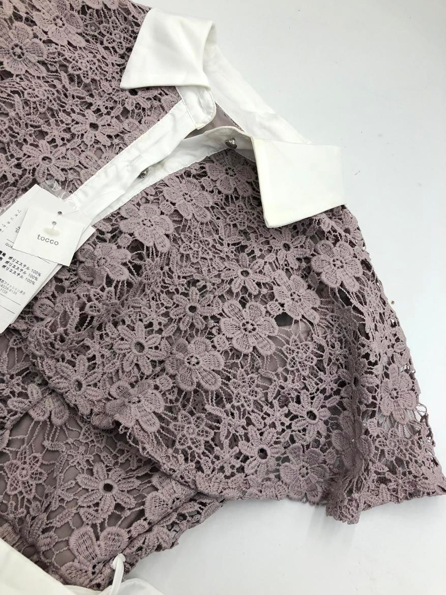 展示品 tocco closet トッコクローゼット 186-175243 ベルト付き配色