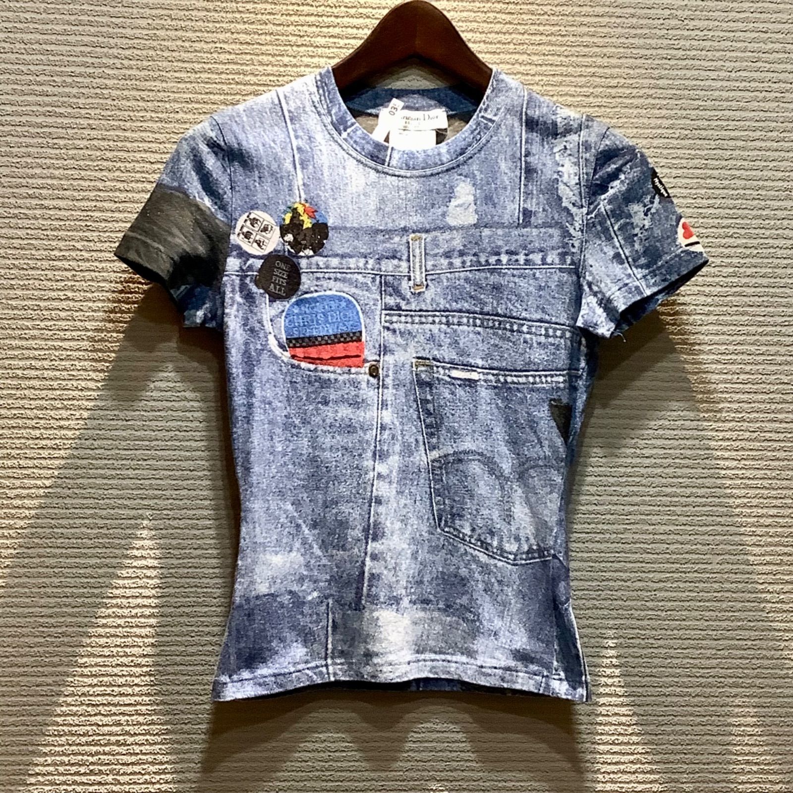 クリスチャンディオール ChristianDior ガリアーノ期 デニム プリント